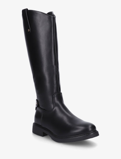 Bottes style cavalière en simili - Noir - 2