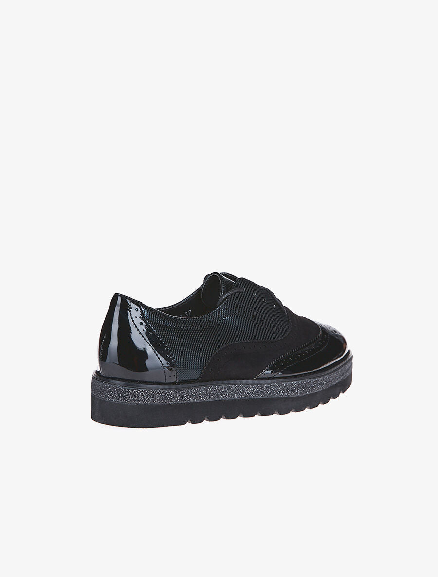 Derbies semelles irisées - noir - 4