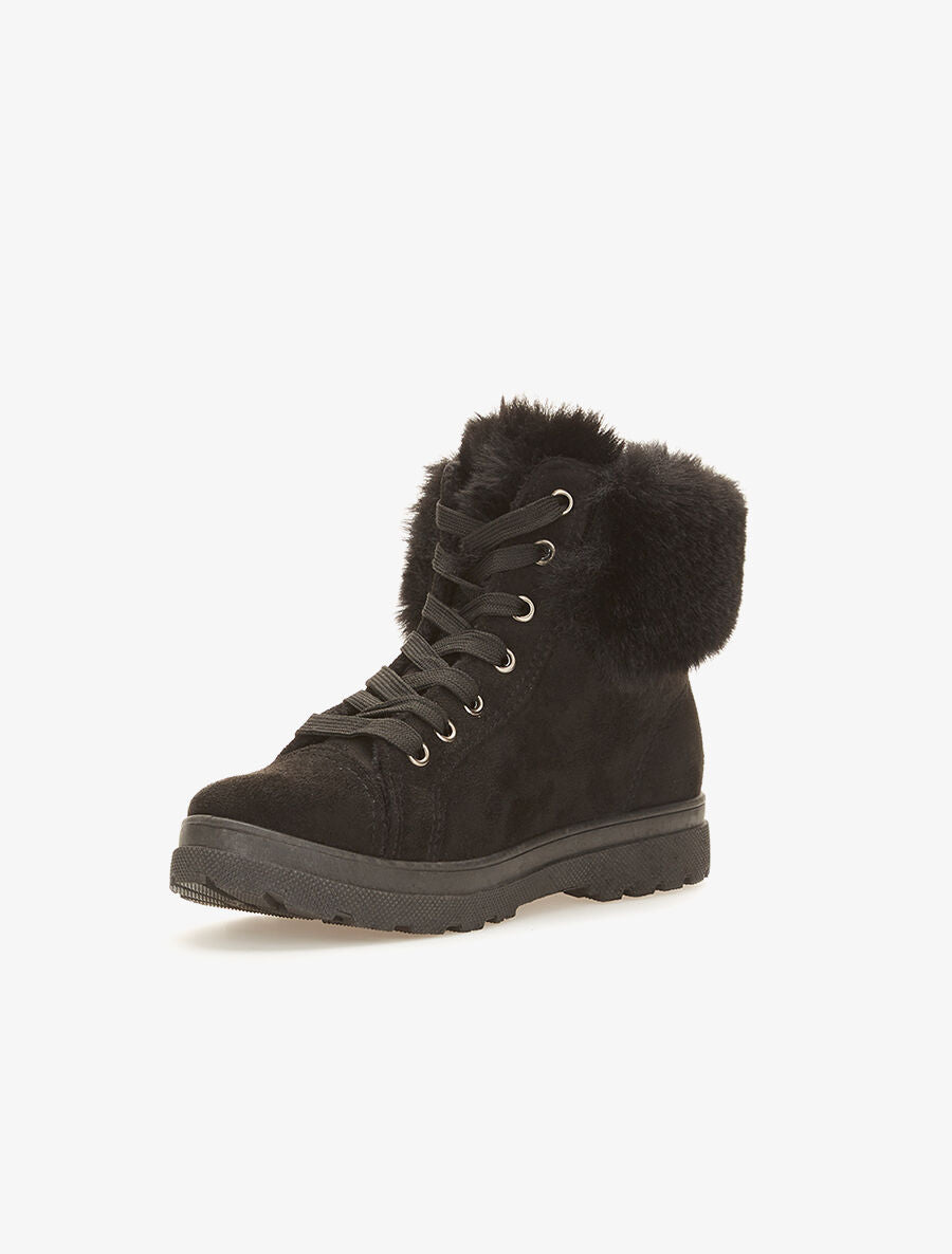 Boots cheville à fourrure - noir - 3