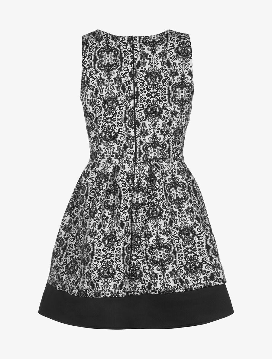 Robe arabesques - noir et blanc - 2