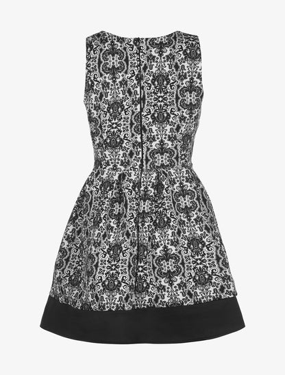 Robe arabesques - noir et blanc - 2