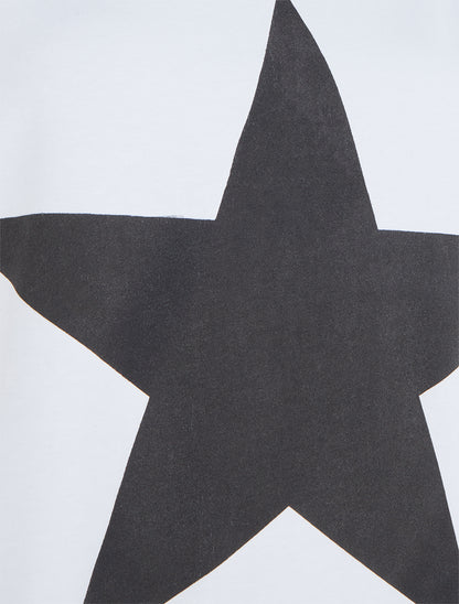 T-shirt motif étoile - Blanc - 3