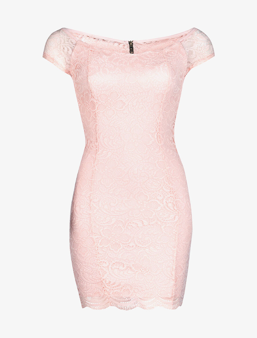 Robe légère dentelle - rose - 3