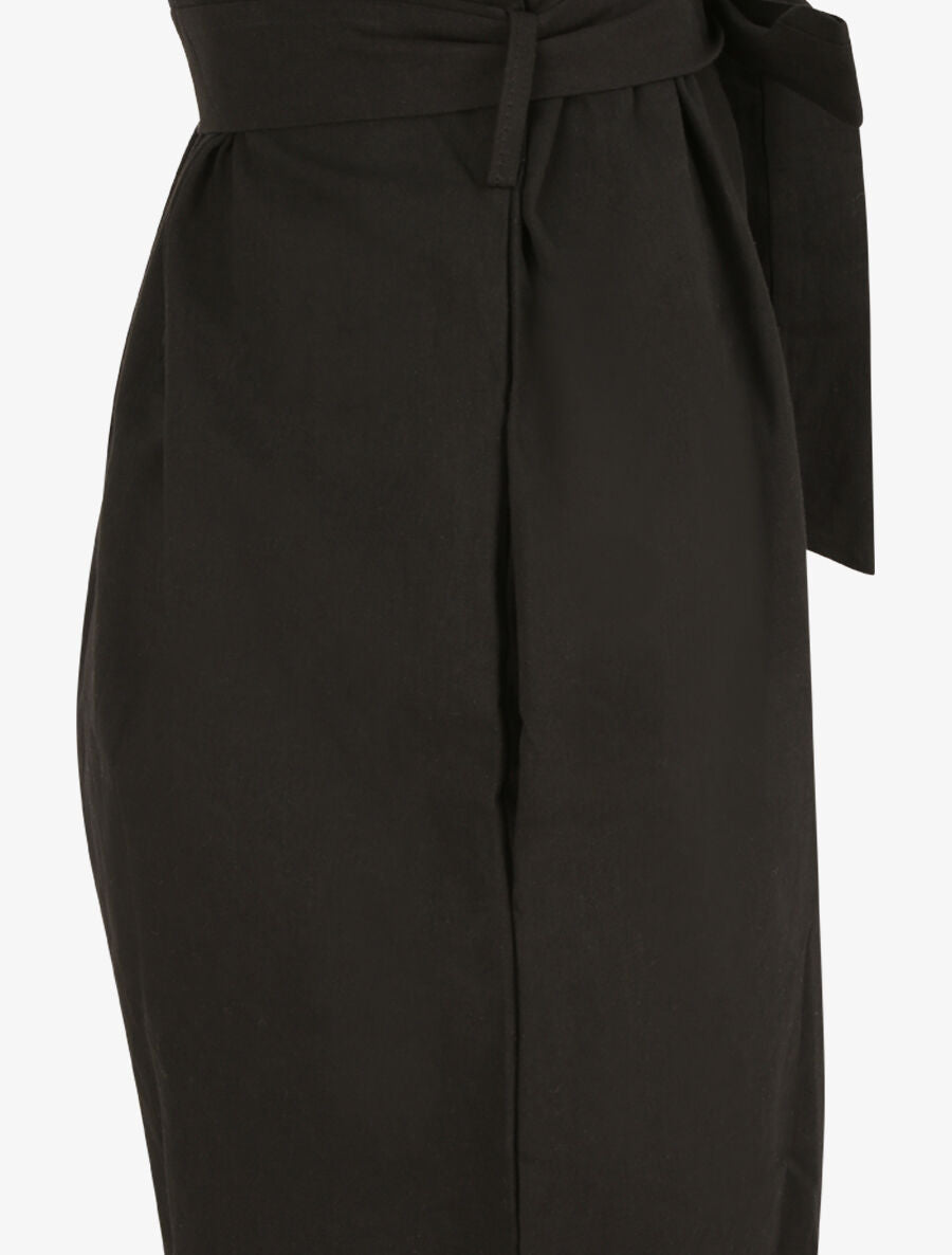 Combishort unie cintrée - Noir - 3
