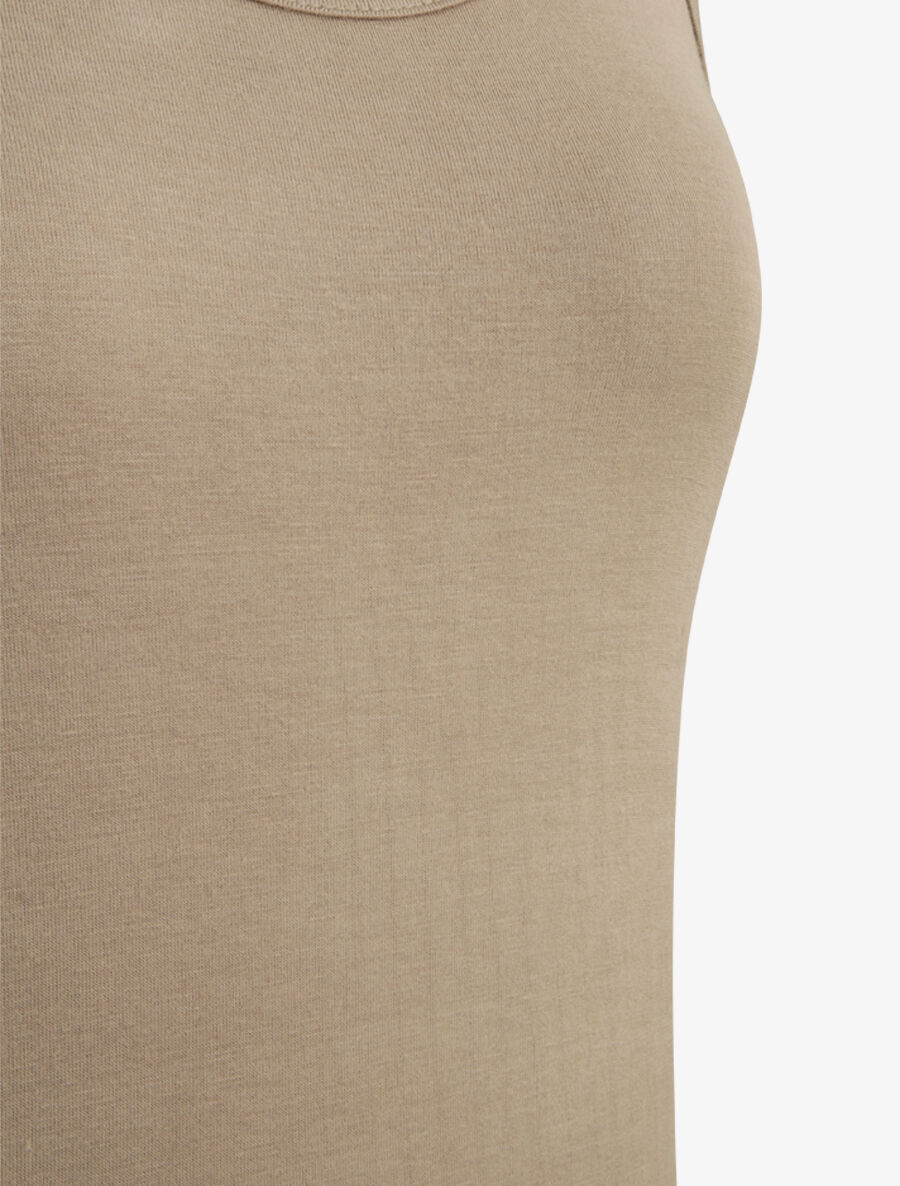 Débardeur uni basique - Taupe - 3
