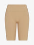 Cycliste côtelé à taille haute - Beige - 4