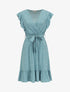Robe mi-longue à imprimé fleuri - Vert d&