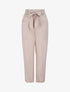 Pantalon élastiqué fluide - Beige - 4