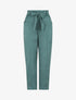 Pantalon élastiqué fluide - Vert - 4
