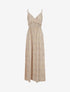 Robe longue à imprimé fleuri - Rose - 4