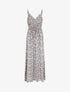 Robe longue imprimé fleurs des champs - Bleu - 1