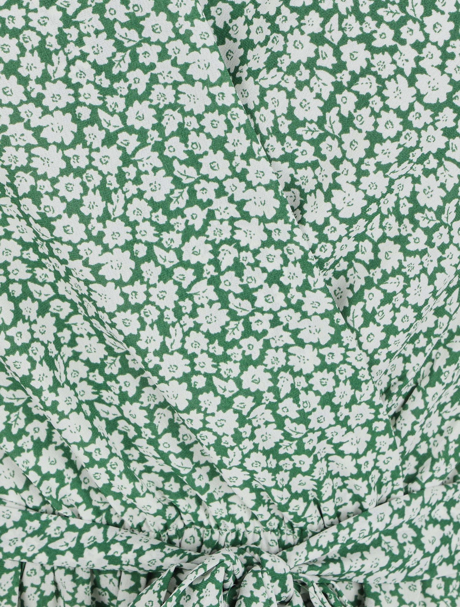 Robe mi-longue à imprimé fleuri - Vert - 3