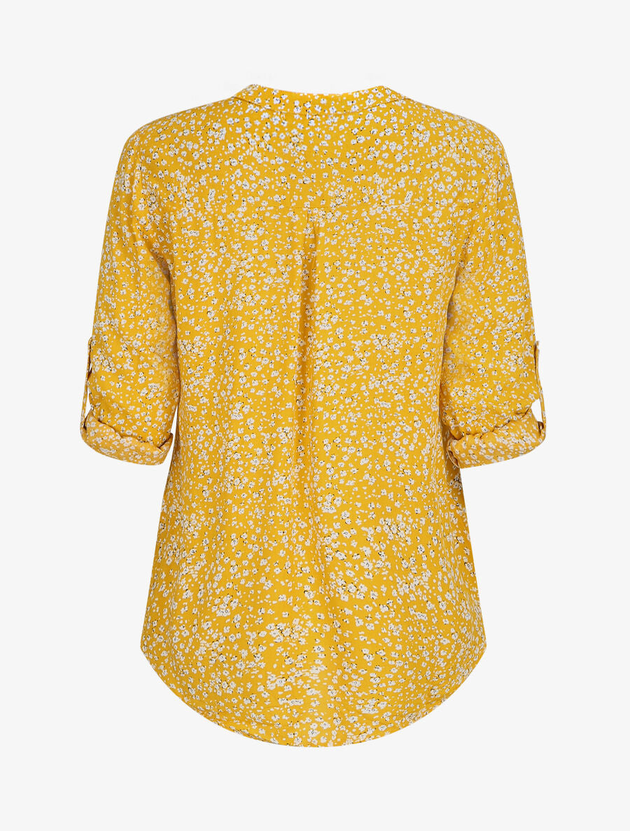 Blouse à imprimé à floral - Jaune - 2