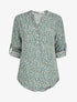 Blouse à imprimé petites fleurs - Vert - 1