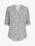 Blouse à imprimé pissenlit - Blanc - 4