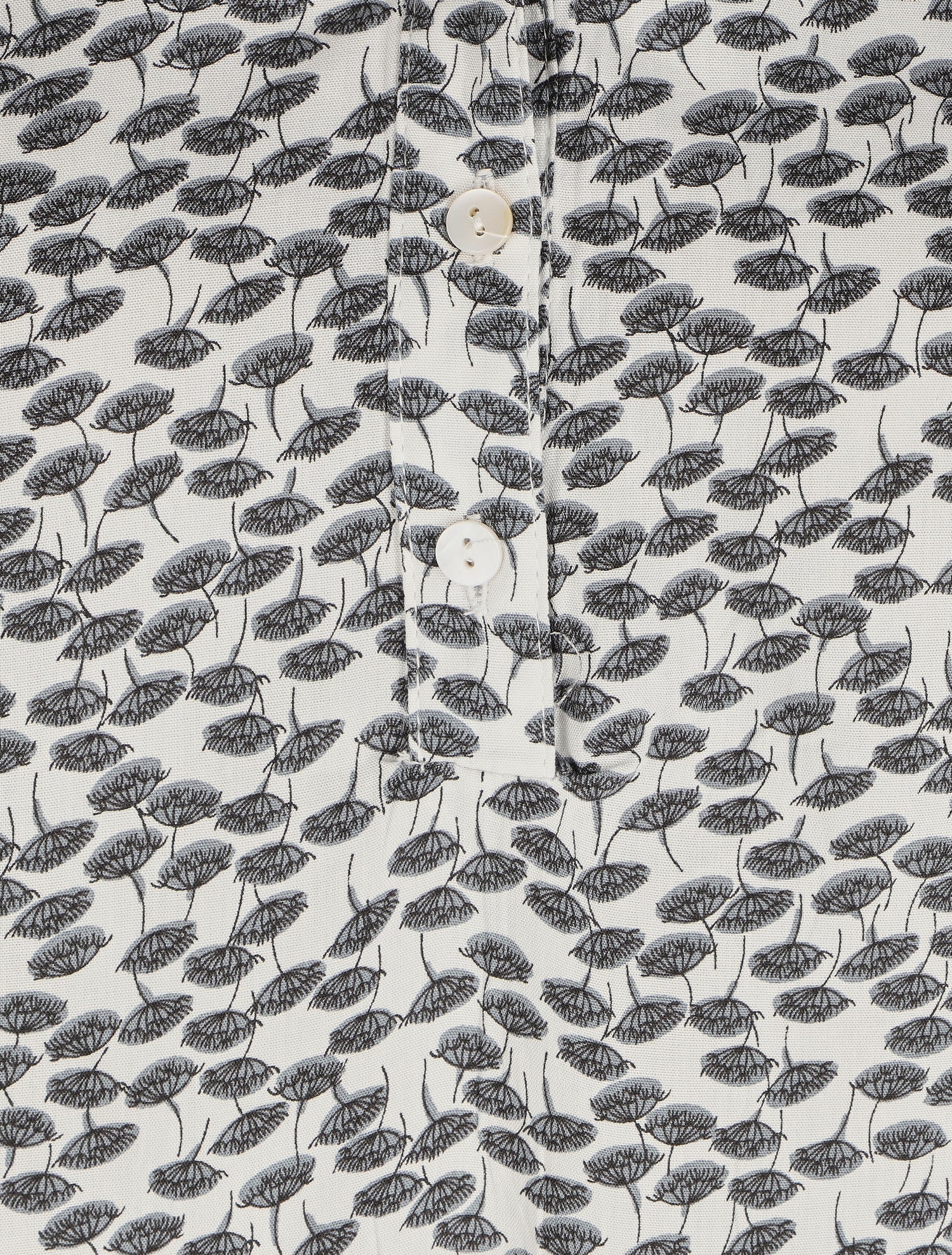 Blouse à imprimé pissenlit - Blanc - 3