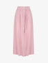 Jupe longue unie boutonnée - Rose - 1