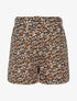 Short à imprimé floral - Noir - 1