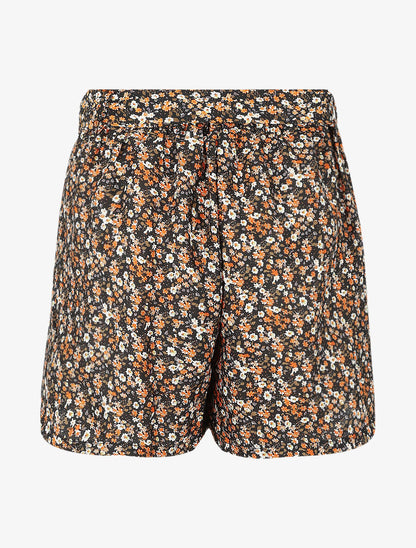 Short à imprimé floral - Noir - 2
