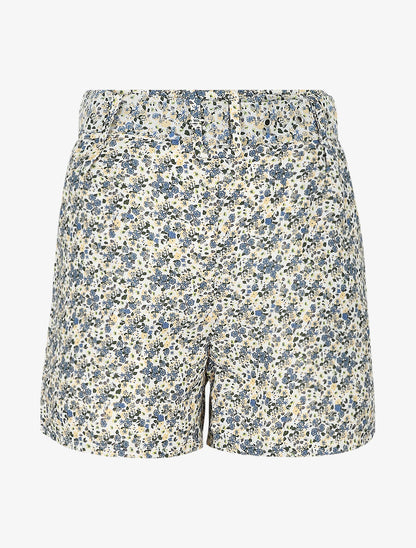 Short à imprimé floral - Beige - 1