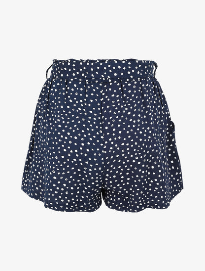 Short à imprimé moucheté - Marine - 2