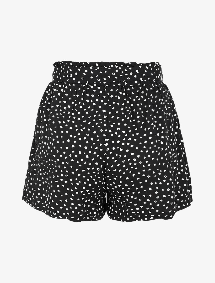 Short à imprimé moucheté - Noir - 2