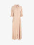 Robe chemise longue unie - Beige - 4