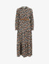 Robe longue imprimé floral - Noir - 5