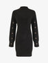 Robe pull à manches boutonnées - Noir - 1