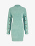 Robe pull à manches boutonnées - Turquoise - 1