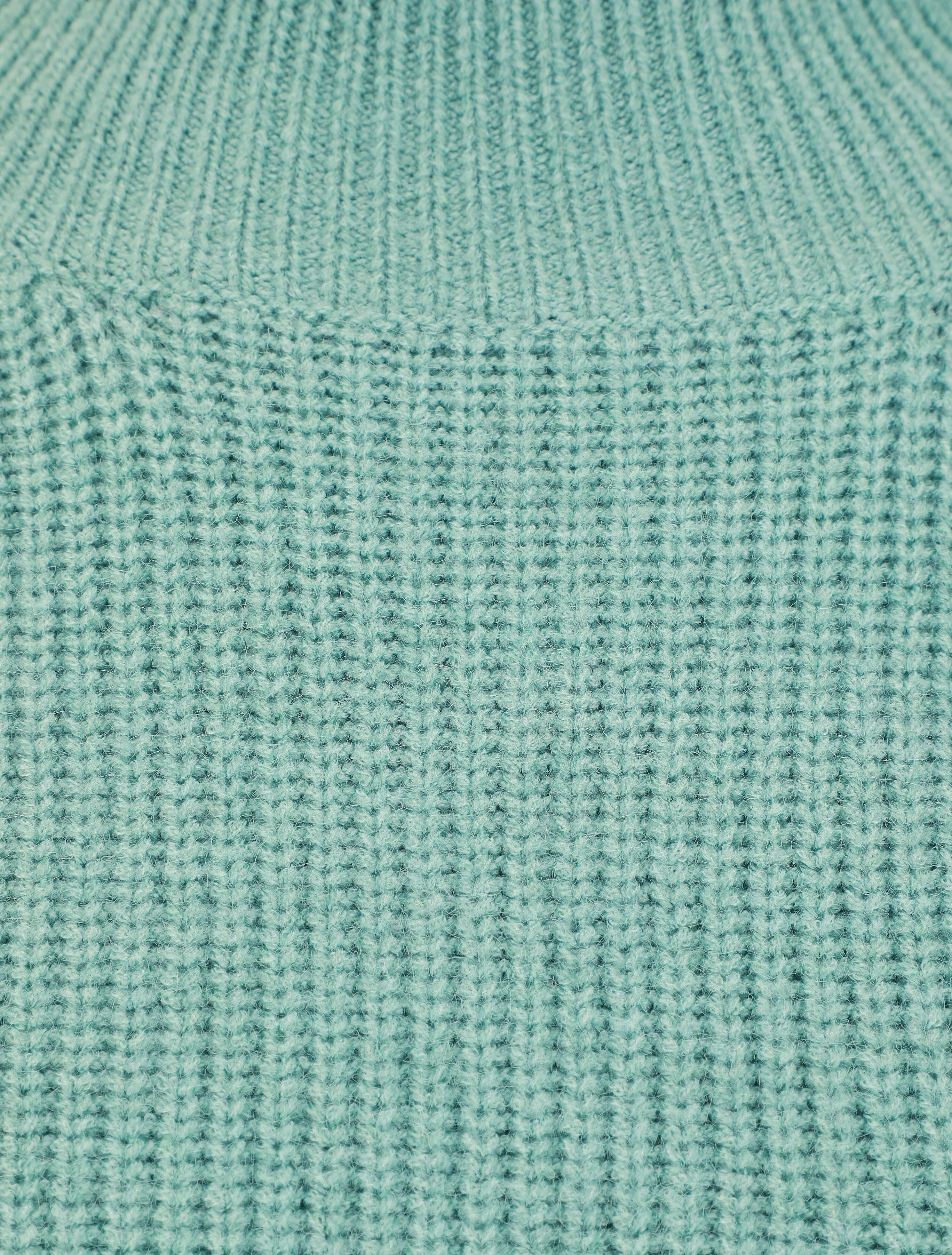 Robe pull à manches boutonnées - Turquoise - 3