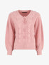 Pull corseté à manches bouffantes - Rose poudré - 5