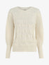 Pull droit en maille stylisée - Blanc - 1