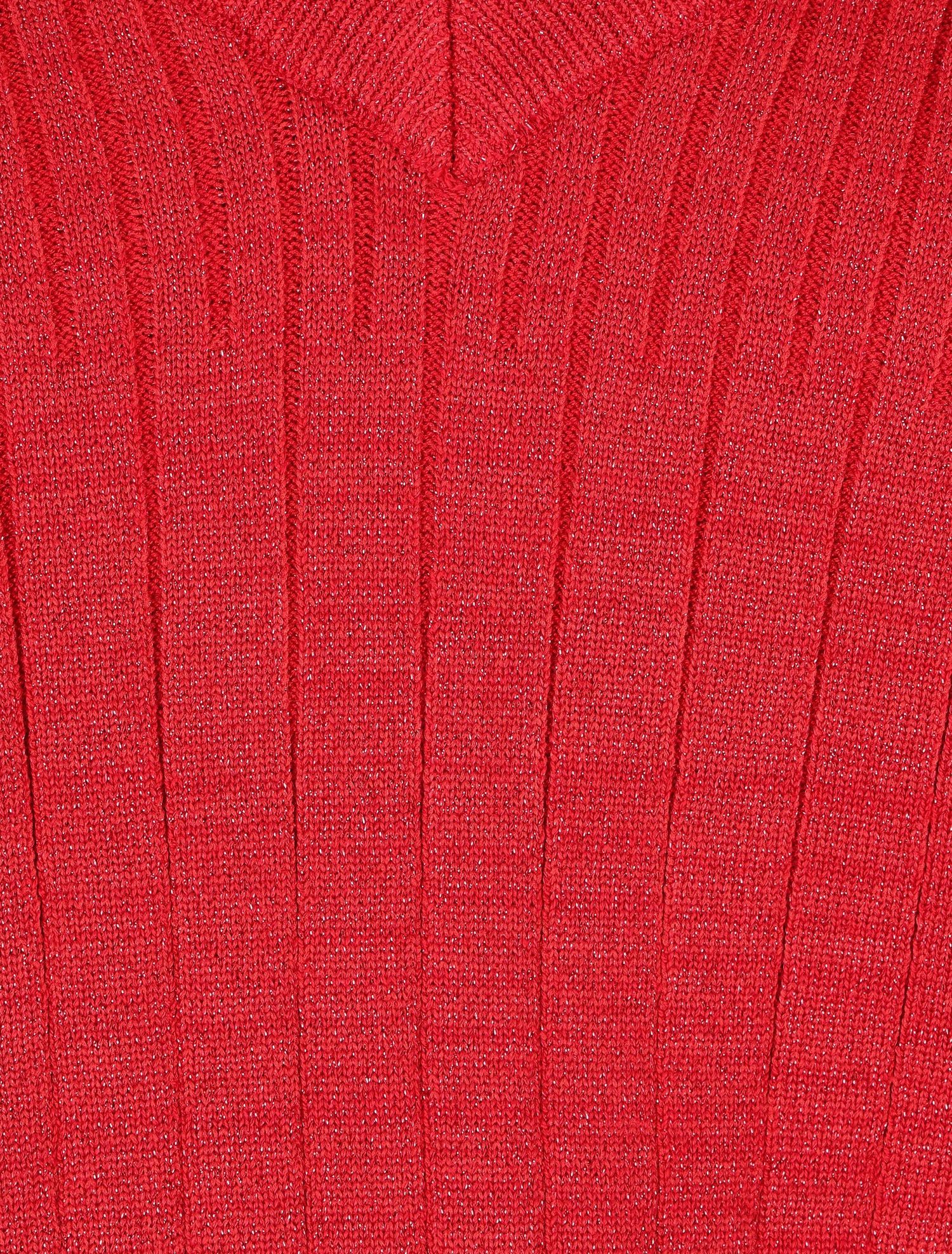Robe pull stretch pailletté - Rouge - 3