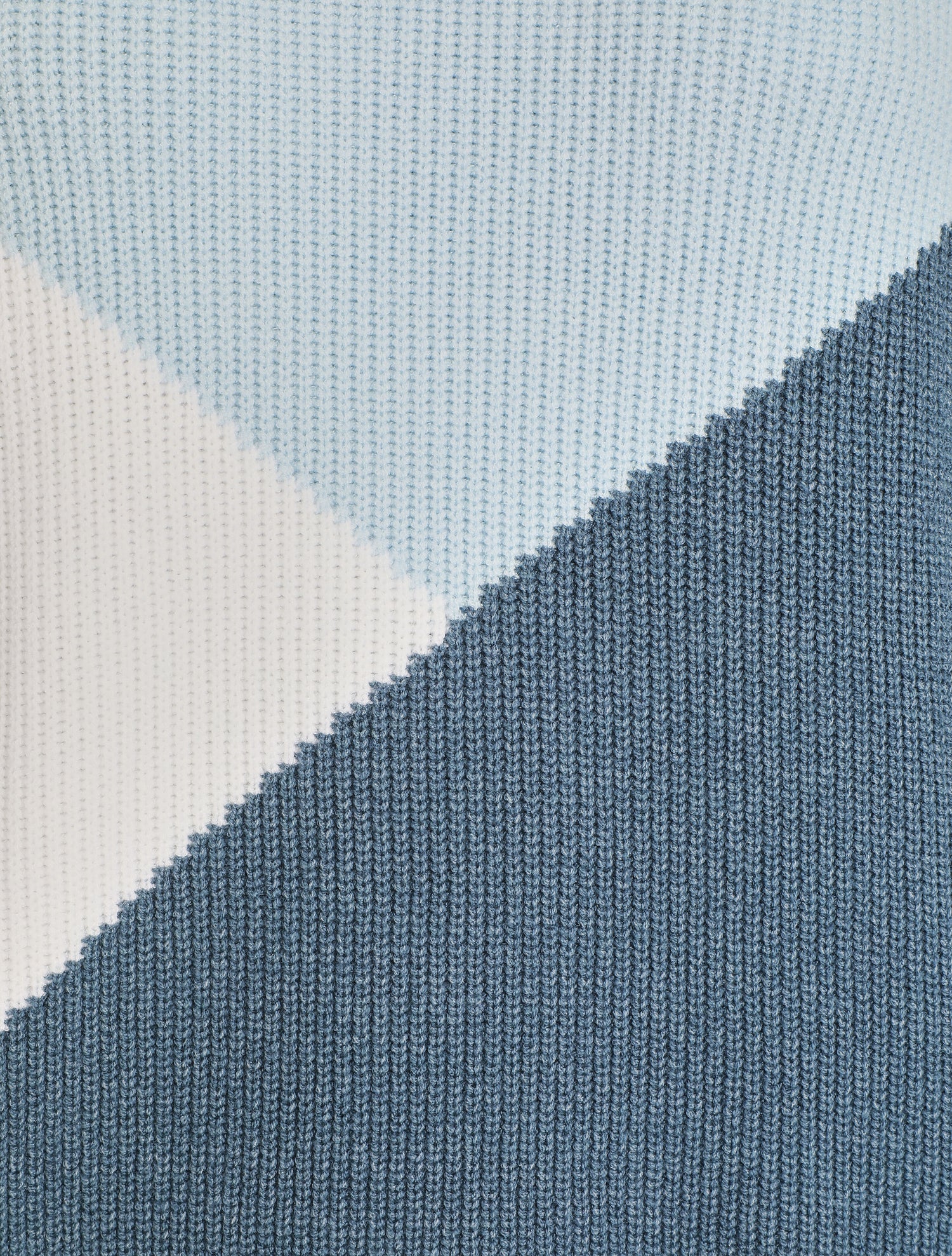 Pull oversize à motif graphique - Bleu ciel/bleu gris - 3