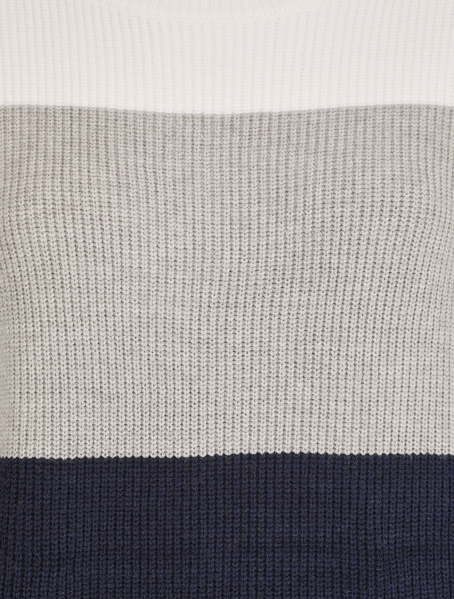 Pull oversize grandes rayures - Marine/blanc - 3