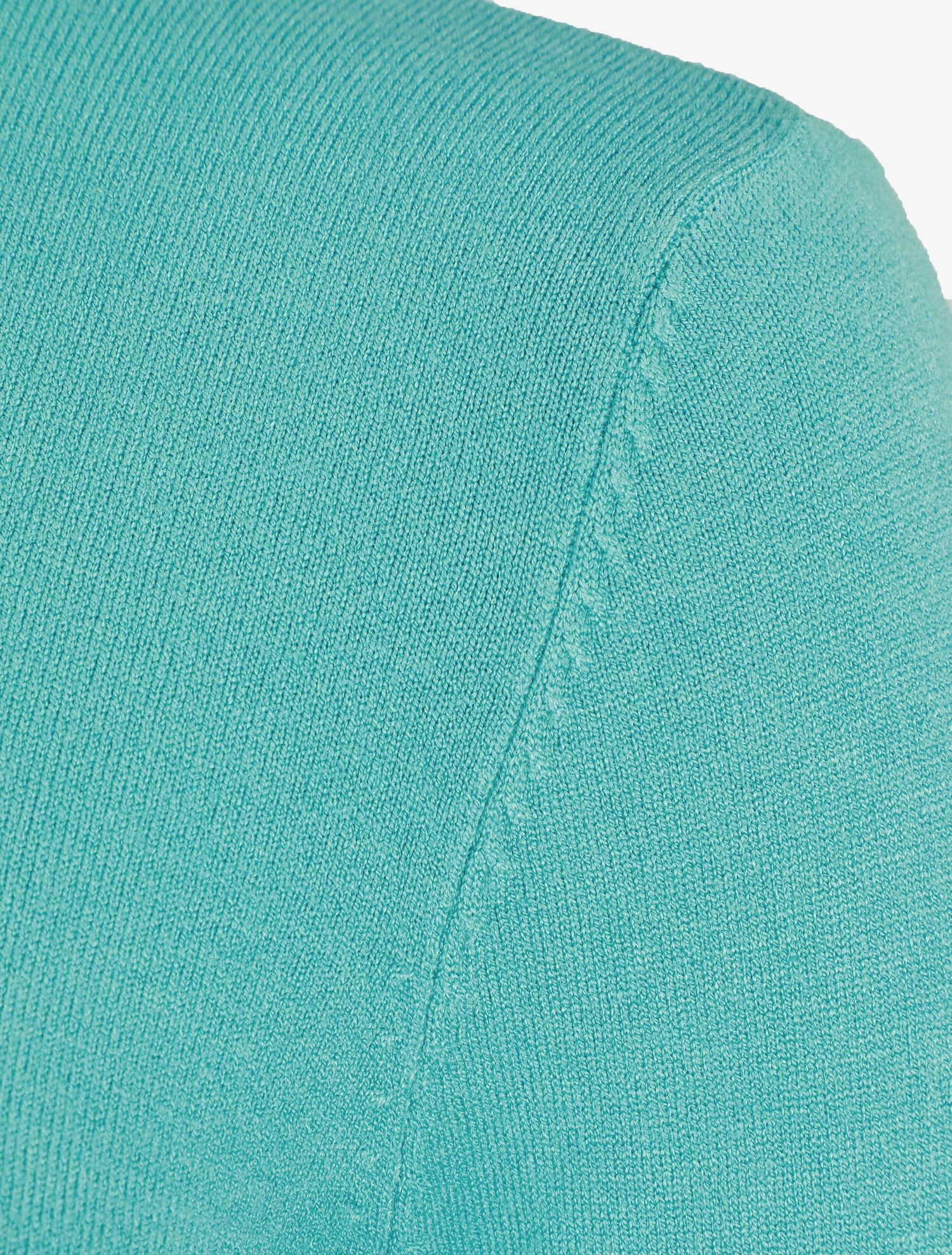 Pull fin en cachemire mélangée à col montant - Vert d&