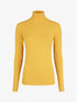 Pull fin en cachemire mélangée à col roulé - Jaune - 1