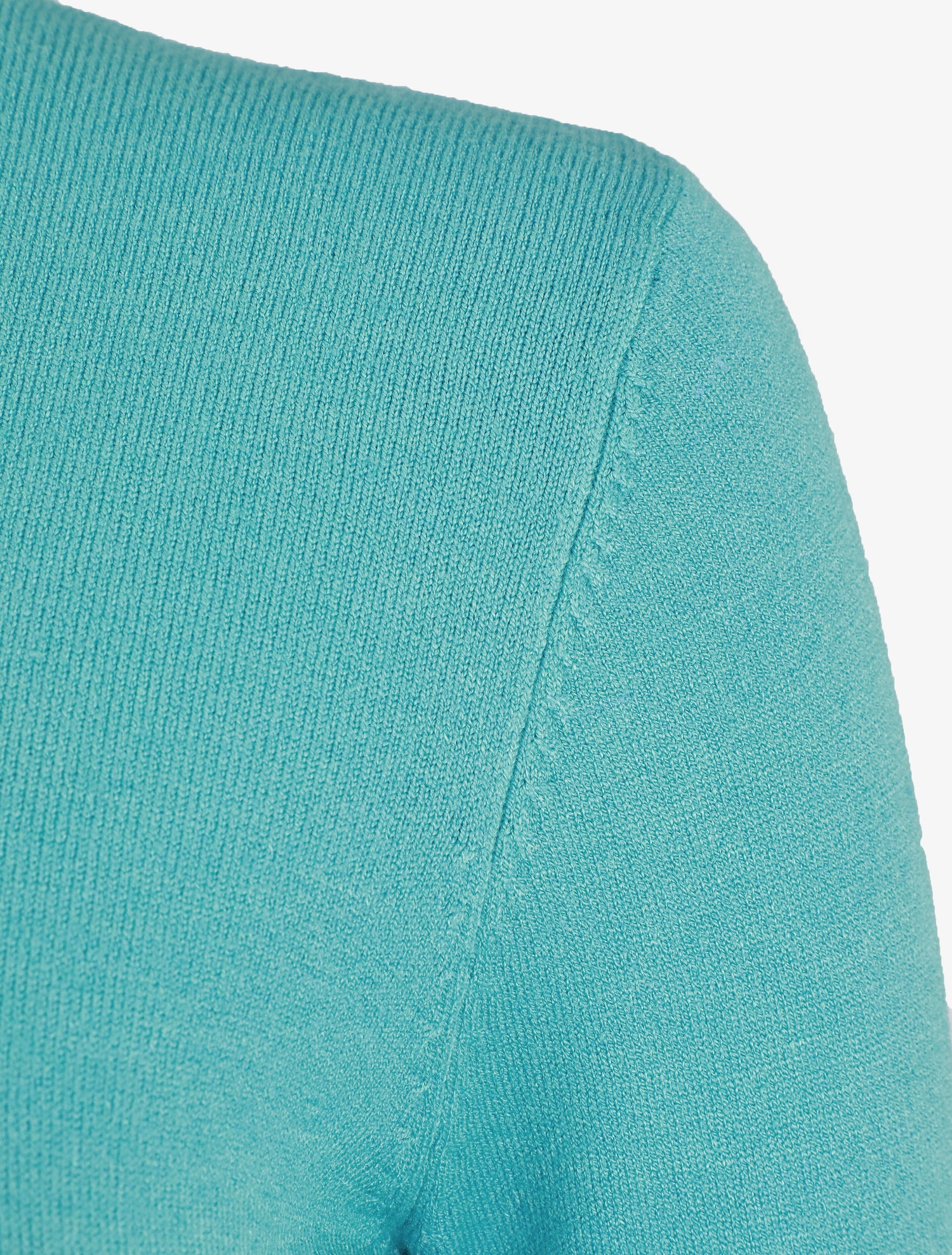 Pull fin en cachemire mélangée à col roulé - Vert d&