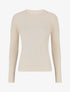 Pull col rond en cachemire mélangé - Beige - 1