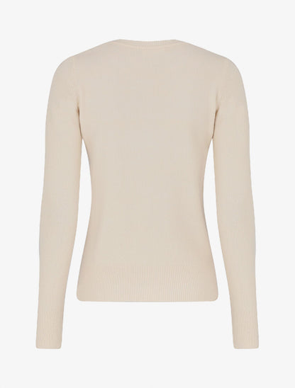 Pull col rond en cachemire mélangé - Beige - 2