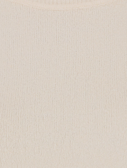 Pull col rond en cachemire mélangé - Beige - 3