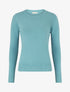 Pull col rond en laine mélangée - Bleu clair - 5