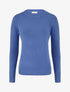 Pull col rond en laine mélangée - Bleu - 1