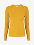 Pull col rond en laine mélangée - Jaune - 1