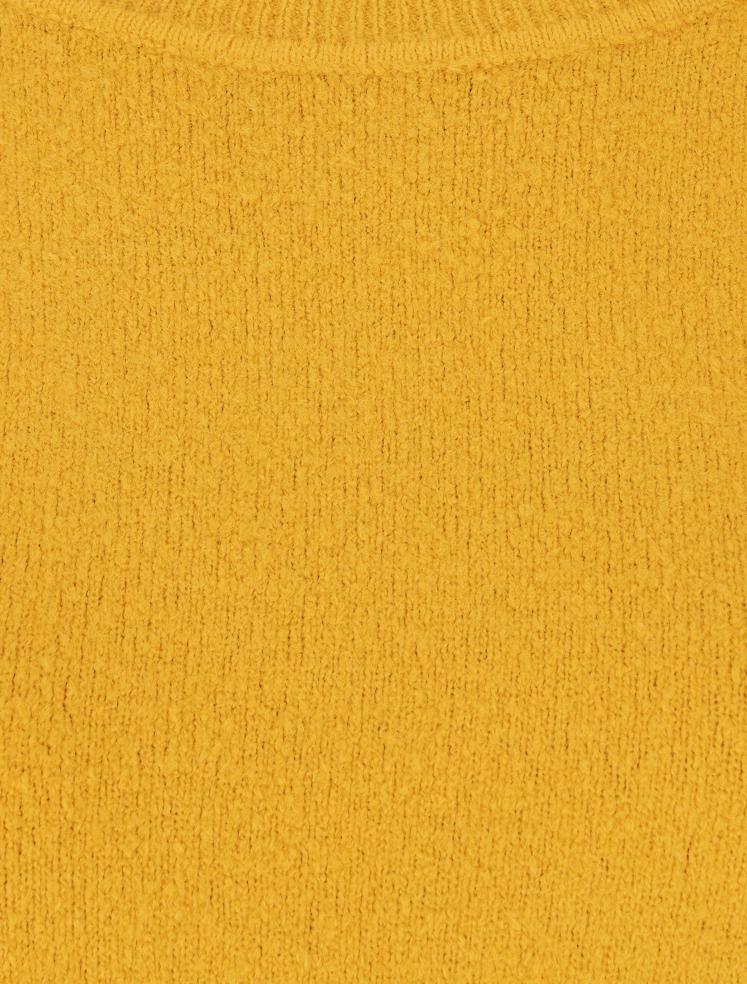 Pull col rond en laine mélangée - Jaune - 3