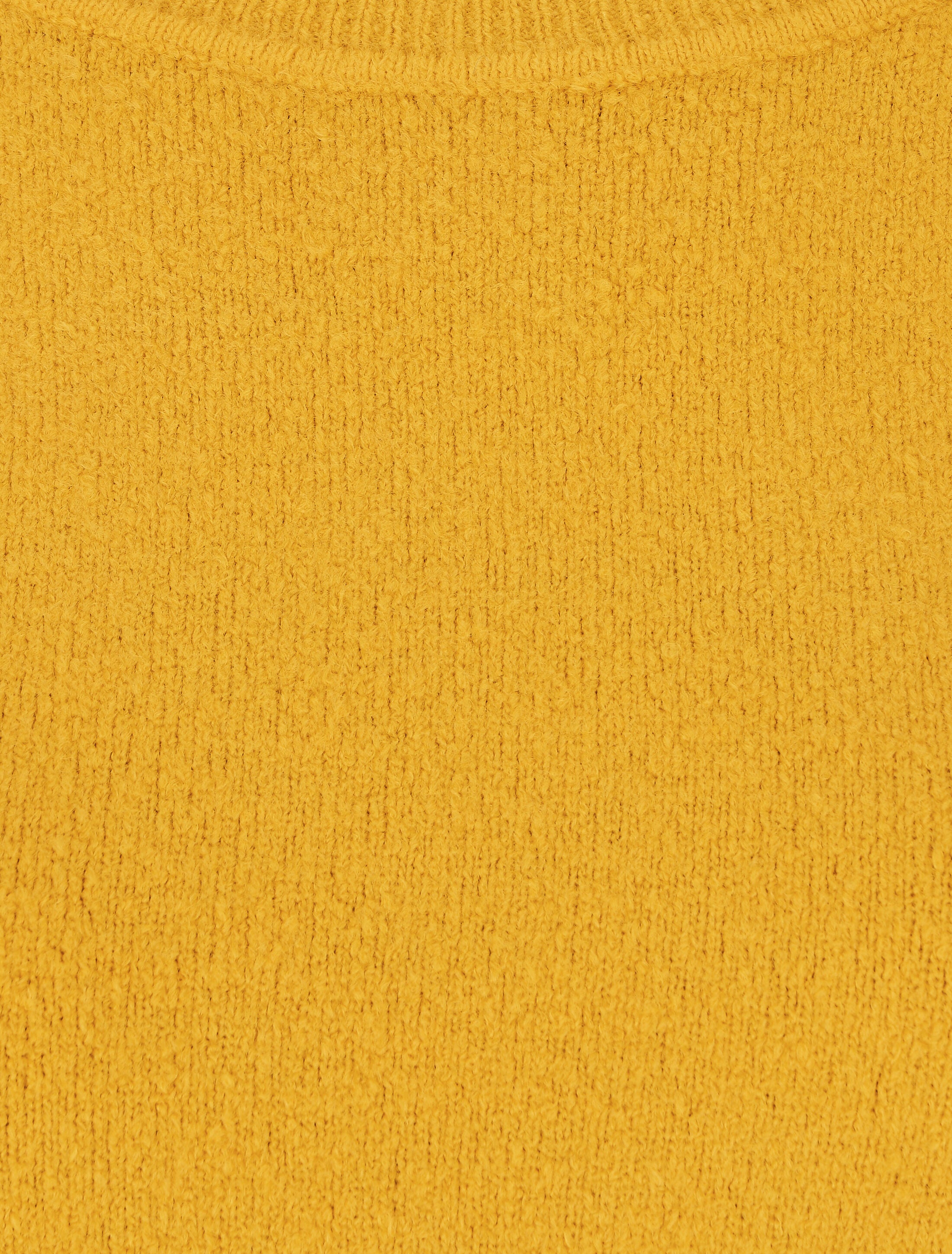 Pull col rond en laine mélangée - Jaune - 3