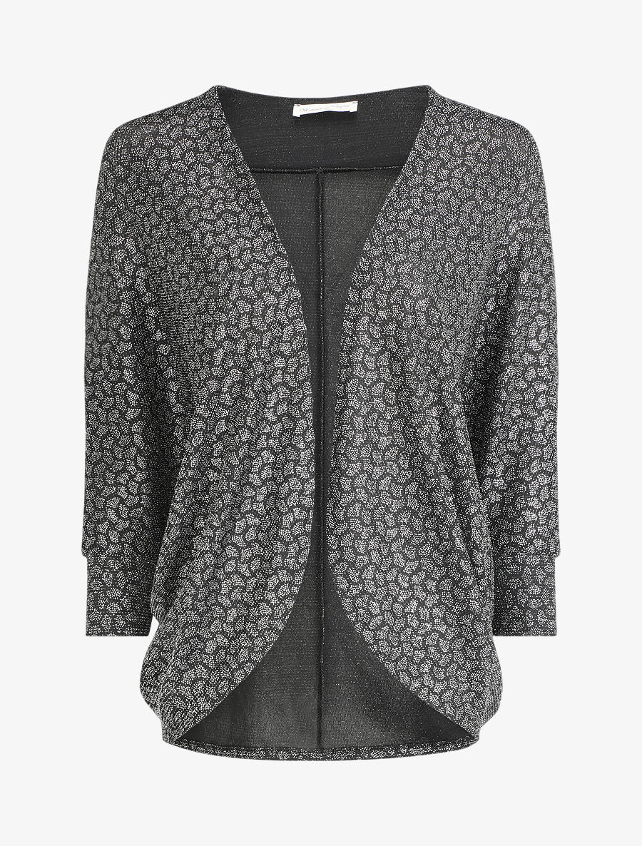 Gilet chauve-souris à motif irisé - Noir - 5