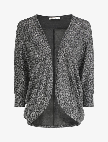 Gilet chauve-souris à motif irisé - Noir - 5