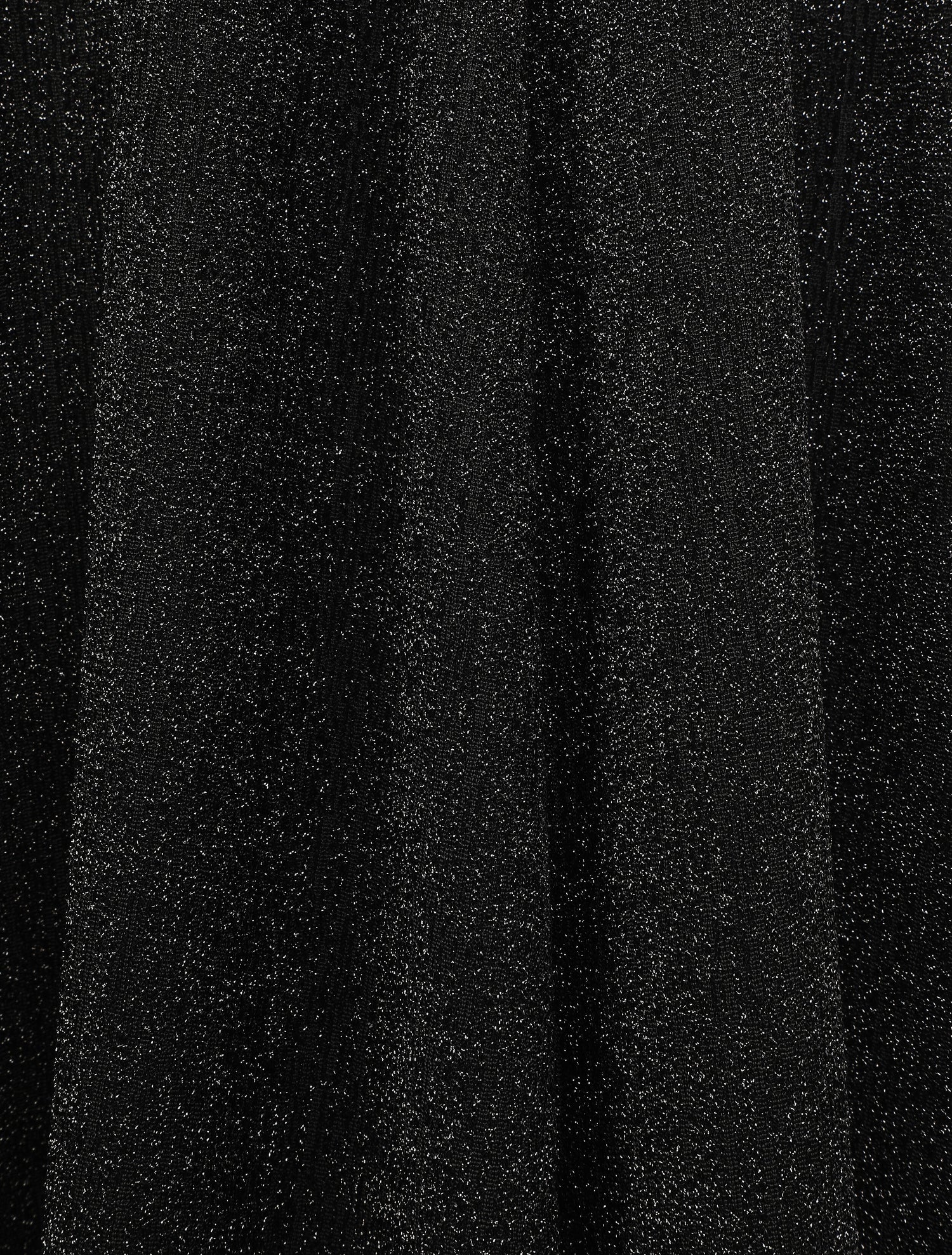 Robe patineuse irisée à col V - Noir - 4